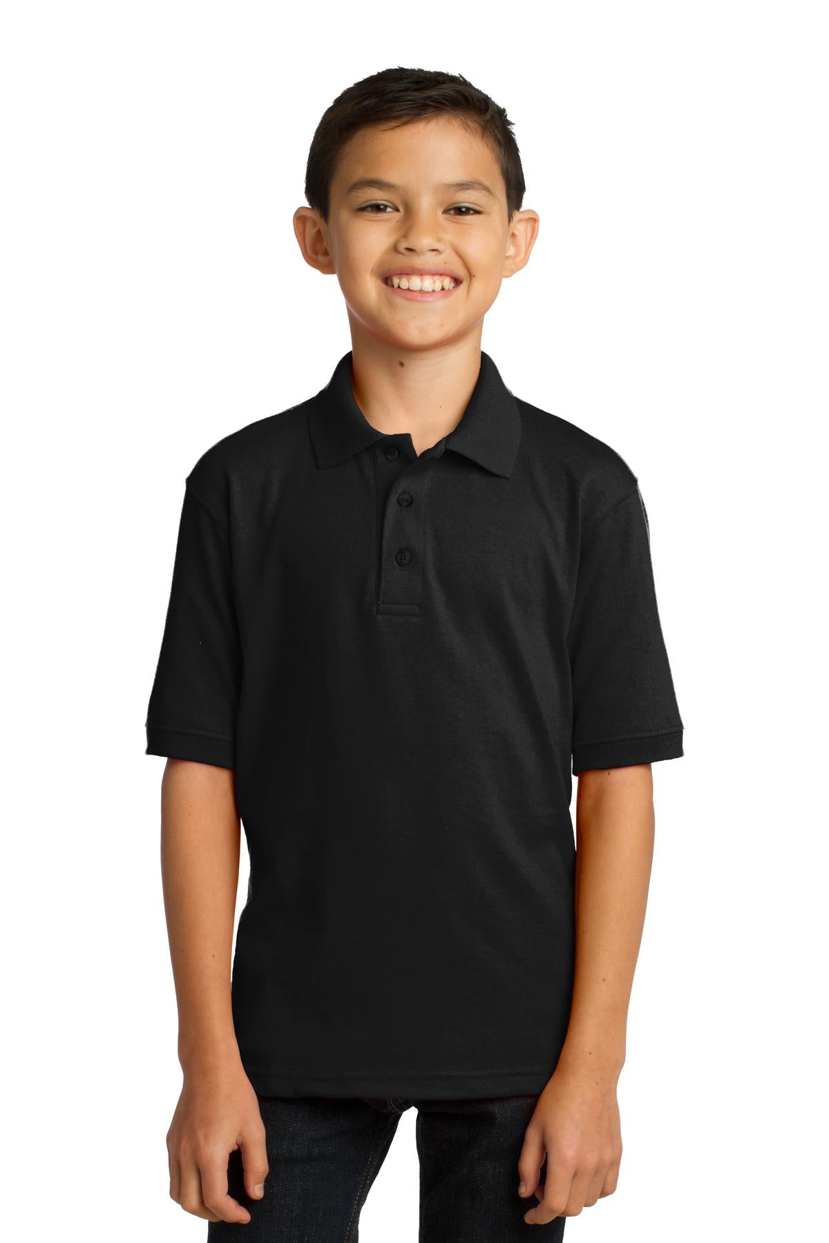 Port & Company® Youth Core Blend Jersey Knit Polo. KP55Y