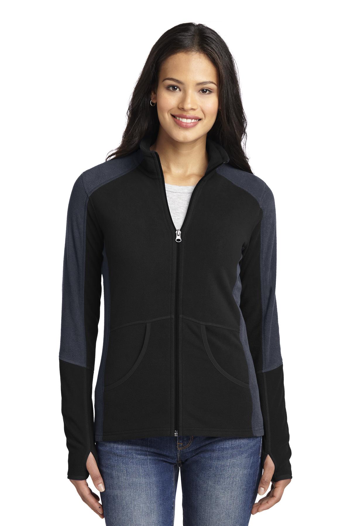 Port Authority® Women's Colorblock Microfleece Jacket. L230