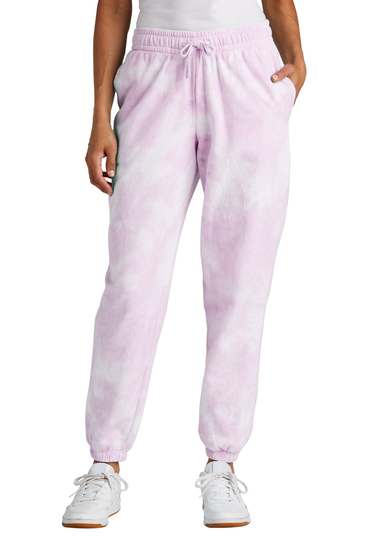 Port & Company® Women's Beach Wash® Cloud Tie-Dye Sweatpant LPC140P