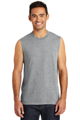 Port & Company ® Core Cotton Sleeveless Tee. PC54SL